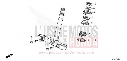 PIANTONE STERZO CBR250RAB di 2011